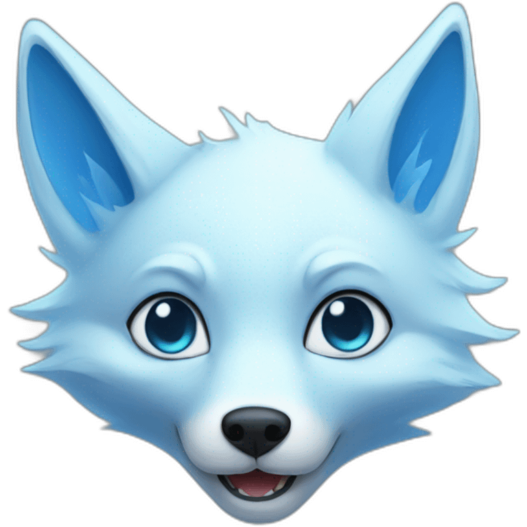 Blue ghost fox emoji