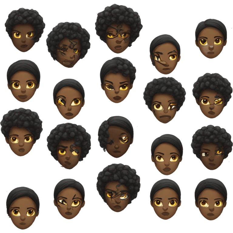 Black girl with attitude  emoji