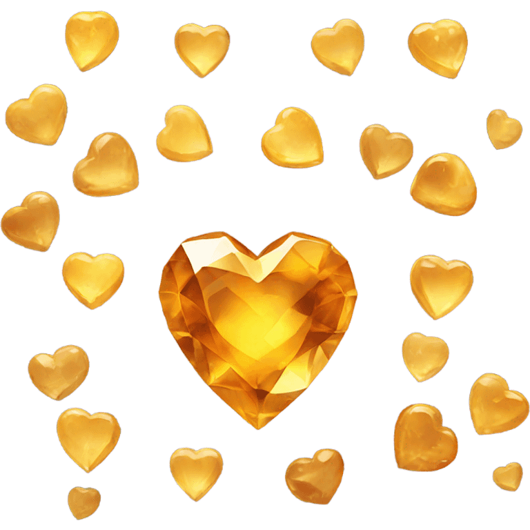 Citrine heart emoji