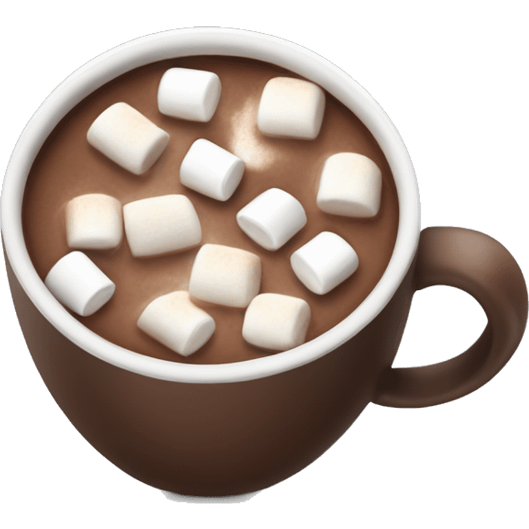 Hot chocolate with marshmallows, not with a face on it  emoji