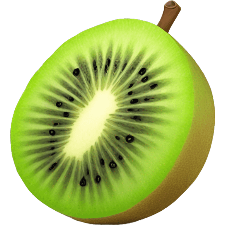 3D kiwi fruit  emoji