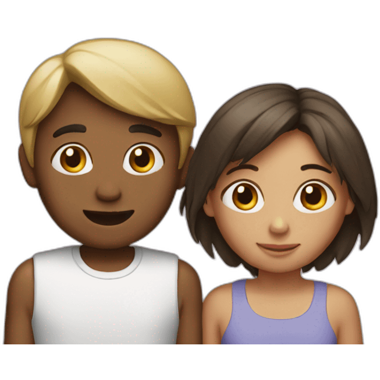 Girl with boy emoji