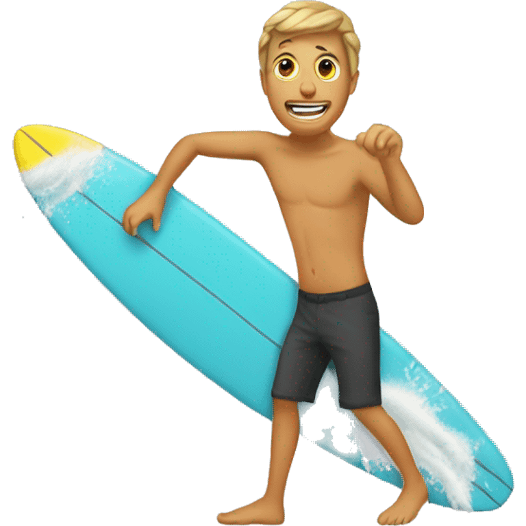 Hai auf Surfbrett  emoji