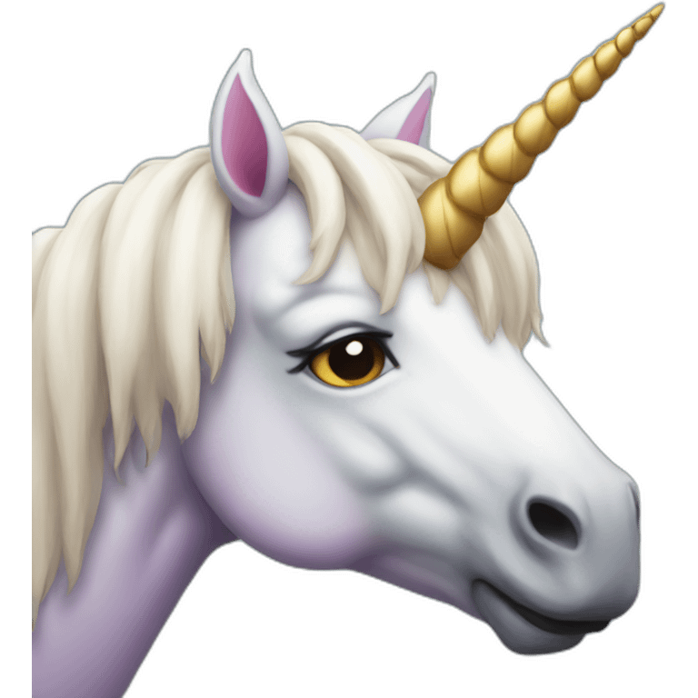 A Sad Unicorn emoji