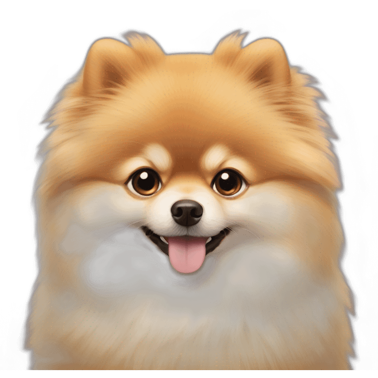 Pomeranian is fluffy emoji