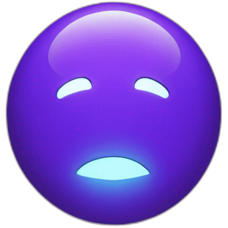 blue light surrounded in purple lights emoji