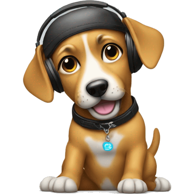 Dog dj emoji