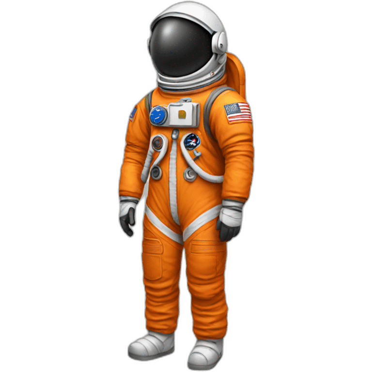 astronaut orange suit emoji