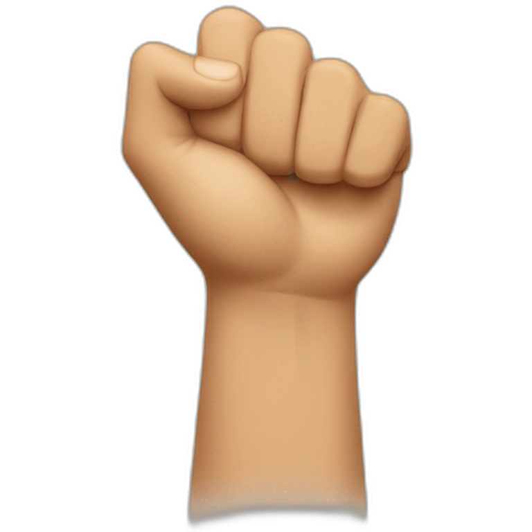 Straight emoji showing hands in fist emoji