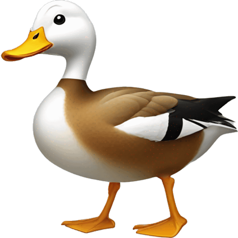 Duck exercising emoji