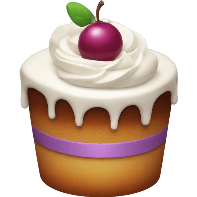 Purpore cake  emoji