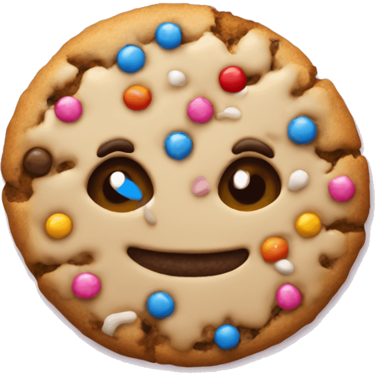 Cookie with sprinkles emoji