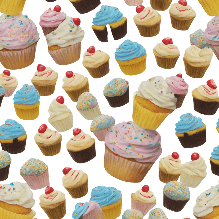 Funfetti cupcake emoji