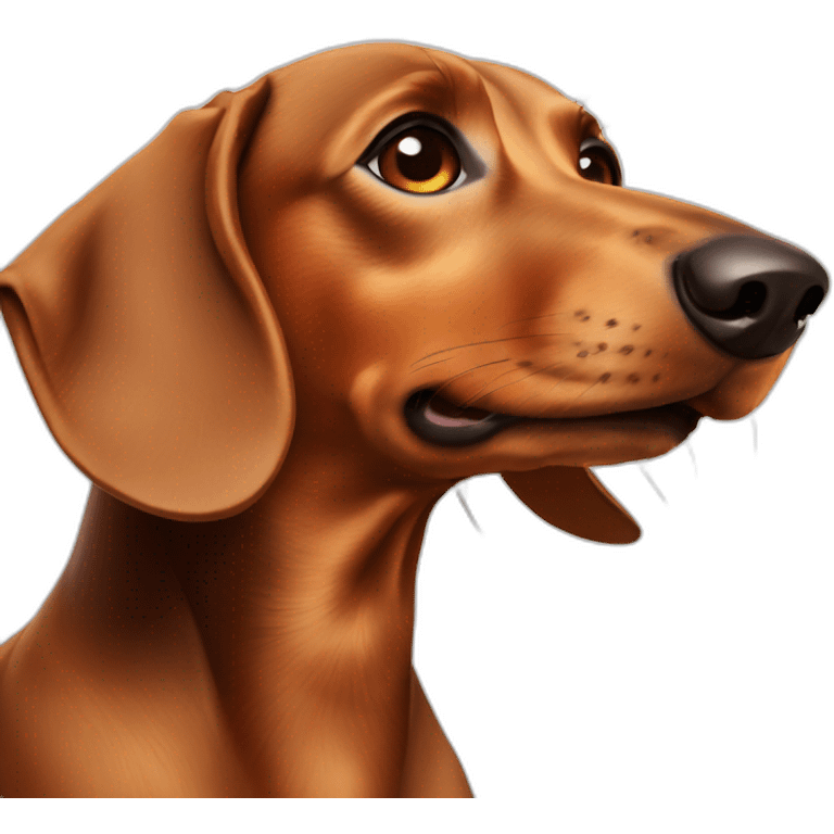 A dachshund shooting skeet emoji