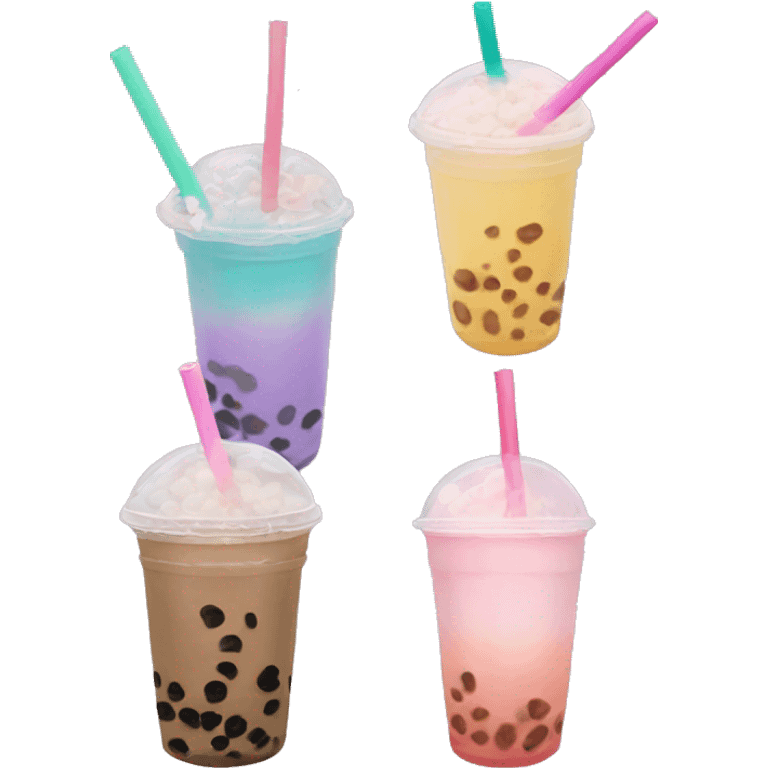 Bubble tea aesthetic emoji