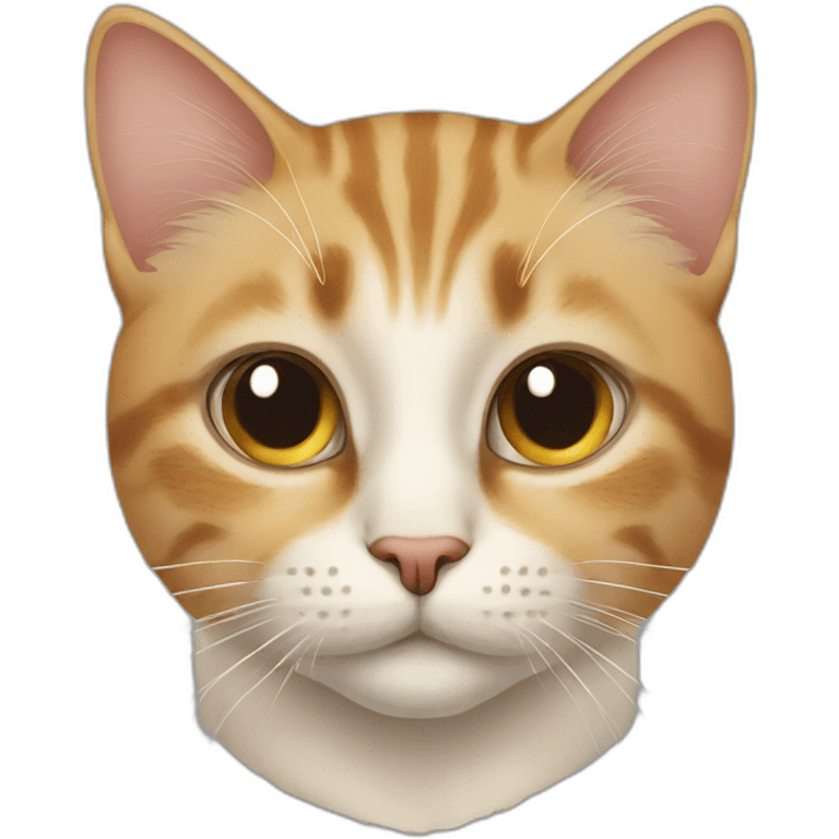 Cat with a spot on the nose emoji