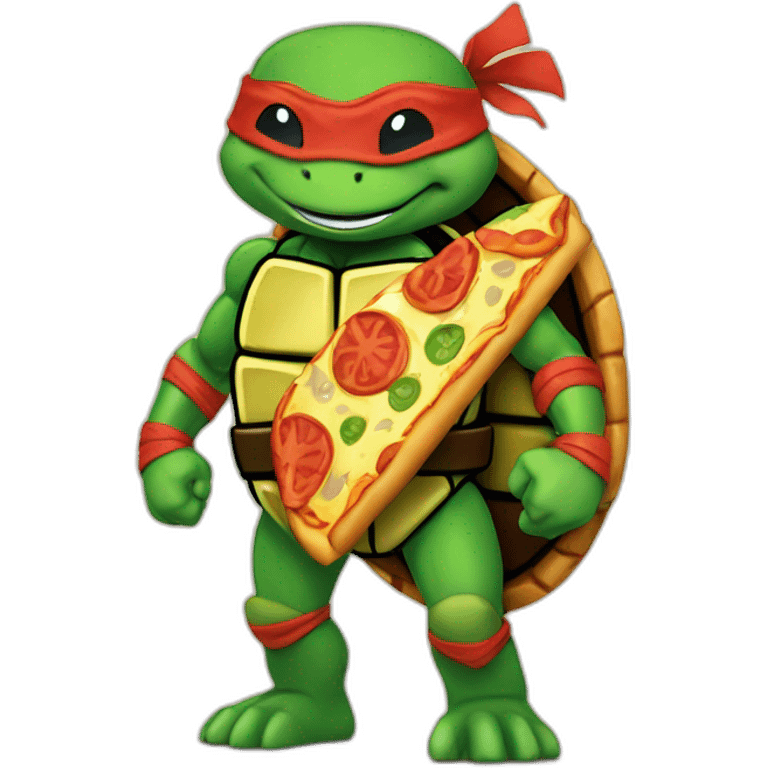 TMNT with pizza emoji