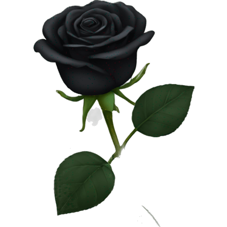 black rose depicting life emoji