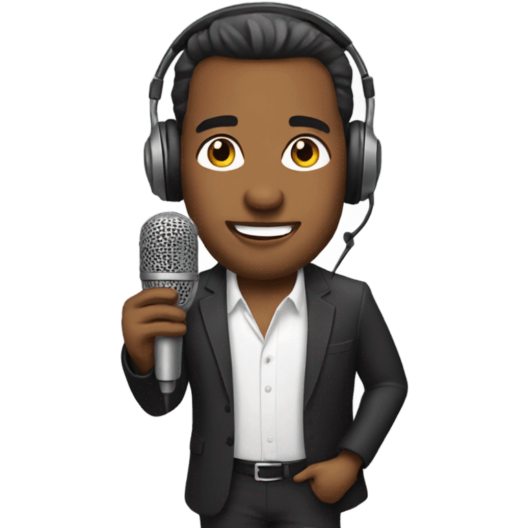 Radio show host emoji