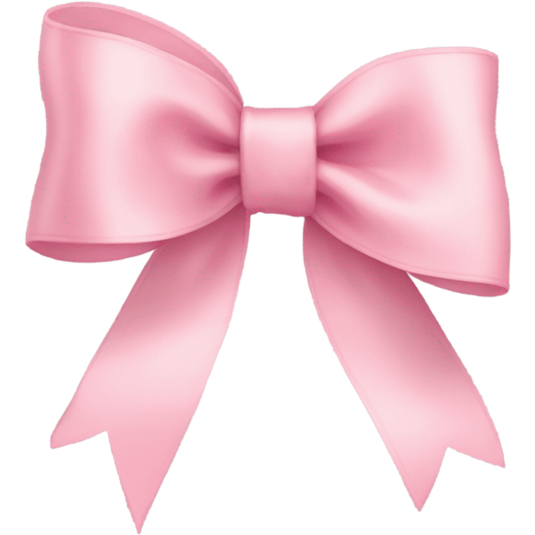 light pink ribbon bow emoji