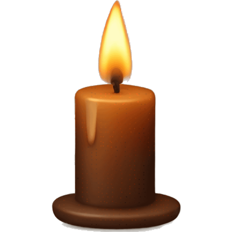 brown candle emoji