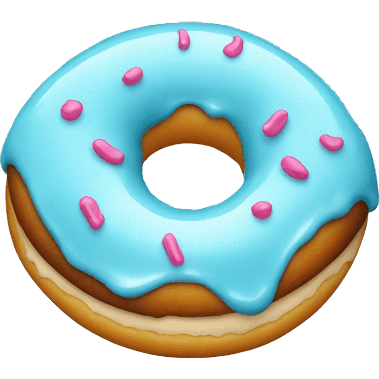 donut with light blue glaze emoji