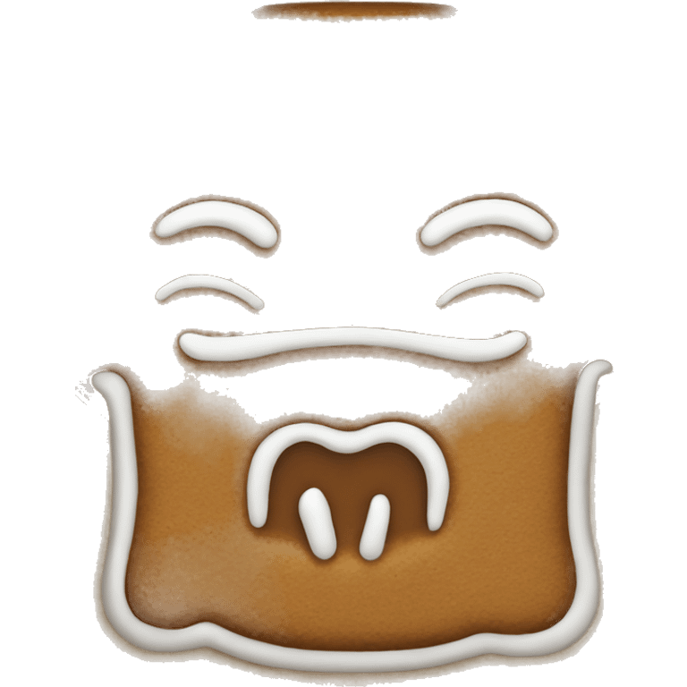 gingerbread kissin emoji