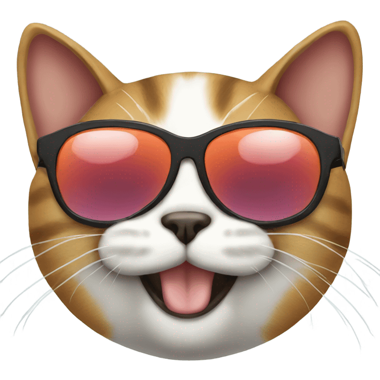 Cat with sunglasses emoji