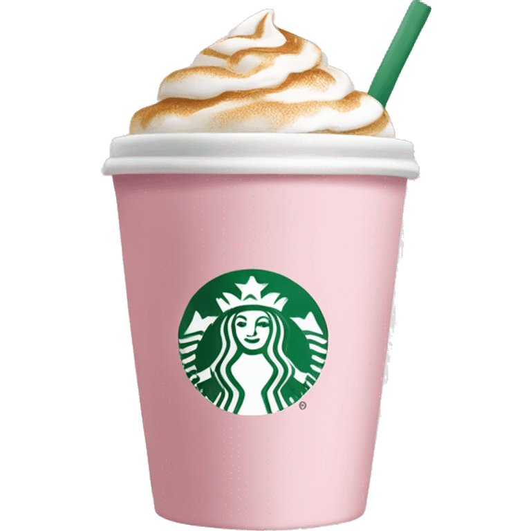 Light pink coffee Starbucks  emoji