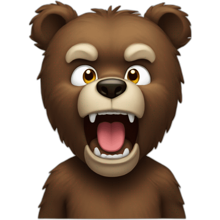 Mad bear emoji