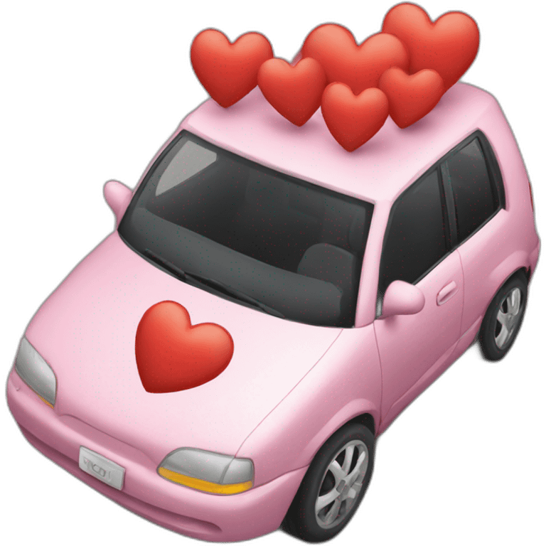 Heart car emoji