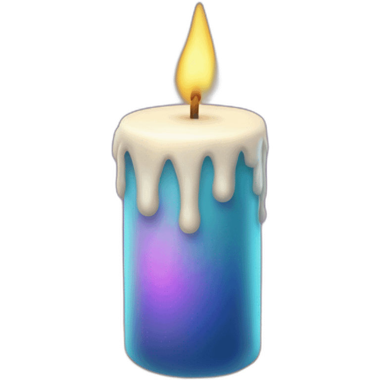 big candle with magic dust around emoji