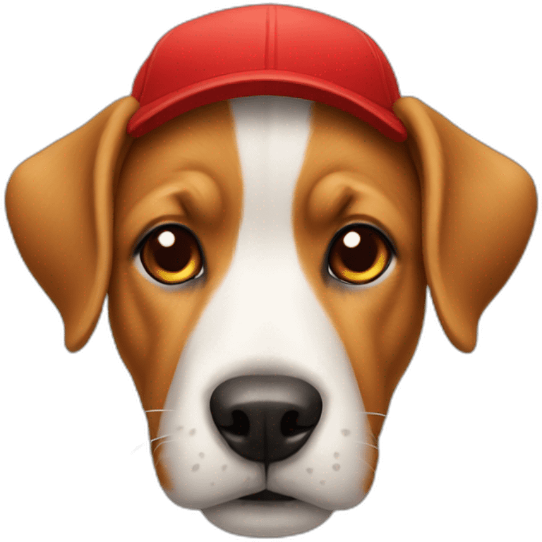 Dog with red cap emoji