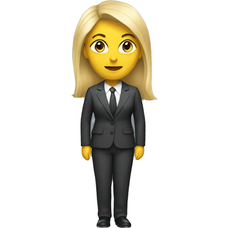 woman with under suit emoji