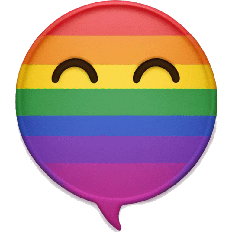 Instagram logo but in LGBTQ+ version  emoji