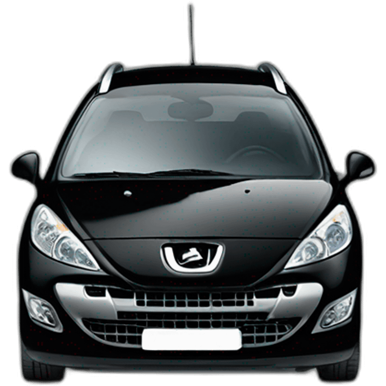 peugeot 207 sw black emoji