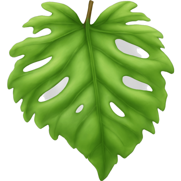 Reaslistic leaf emoji