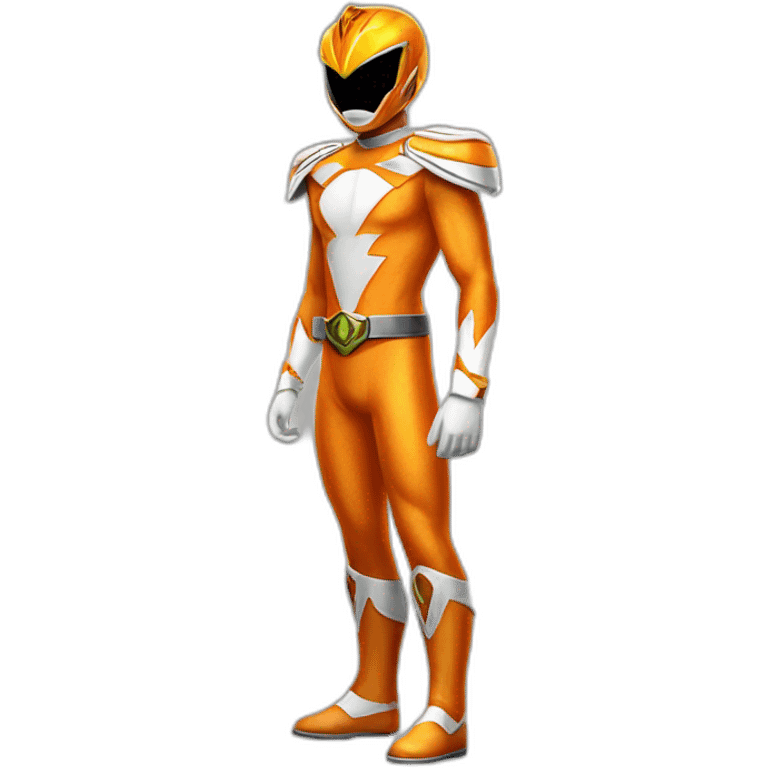 orange power ranger full body emoji