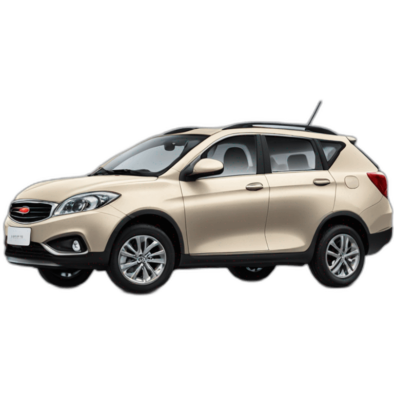 Car Geely CK beige color view from the side emoji