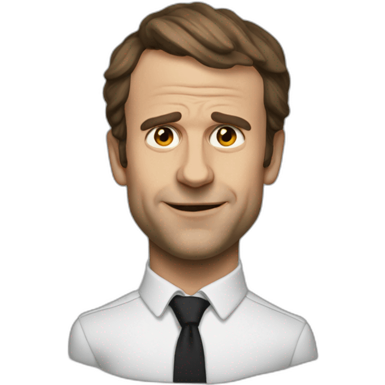 Macron hellish emoji