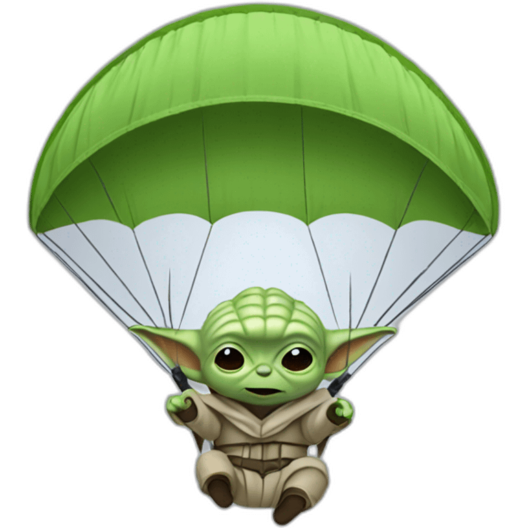 Yoda paragliding emoji