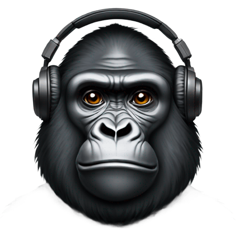 Gorilla dj emoji