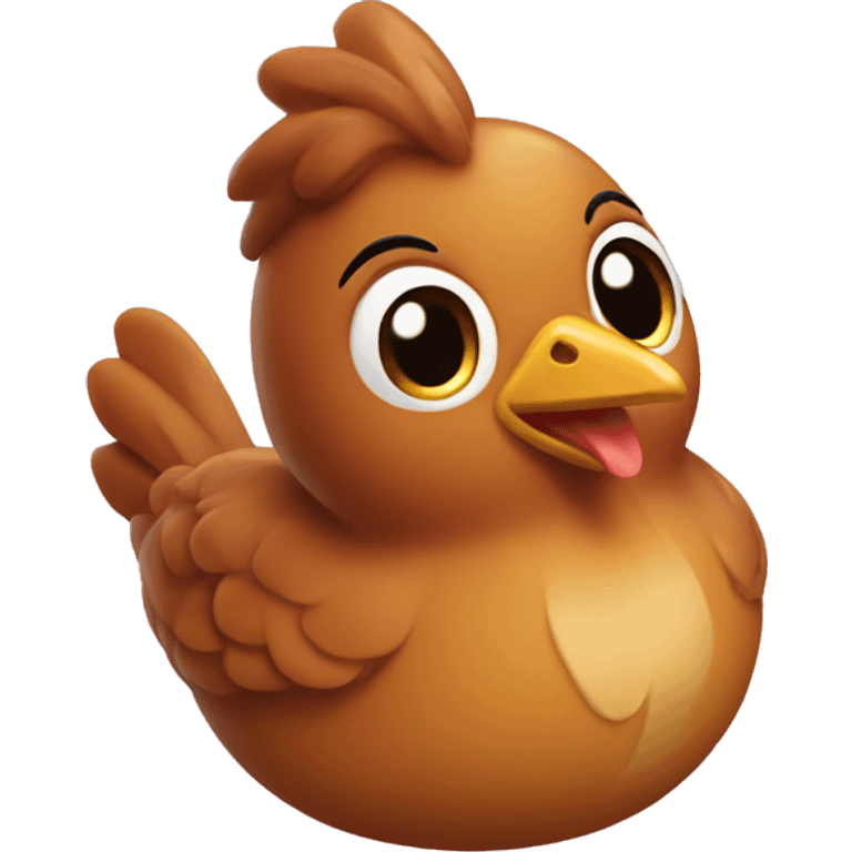 A candy - caramel hen  emoji