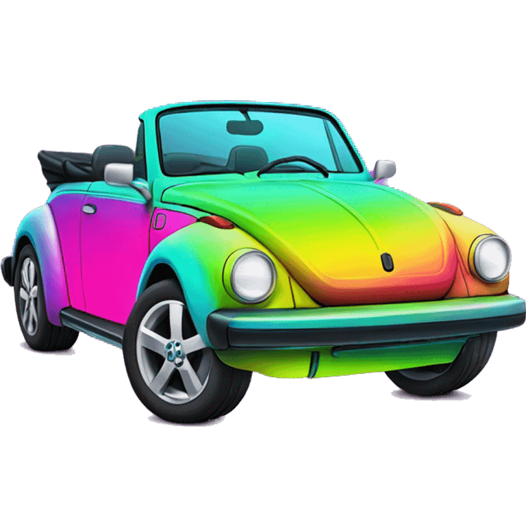 neon gradient vw convertible emoji