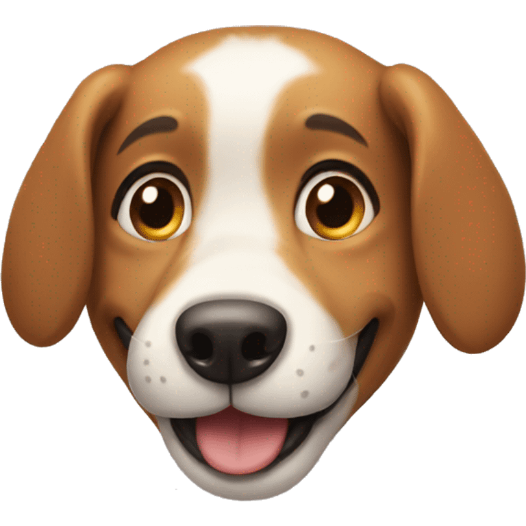 Dog smiling  emoji