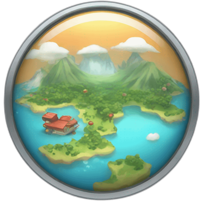 Global Trade Station Pokemon Badge  emoji