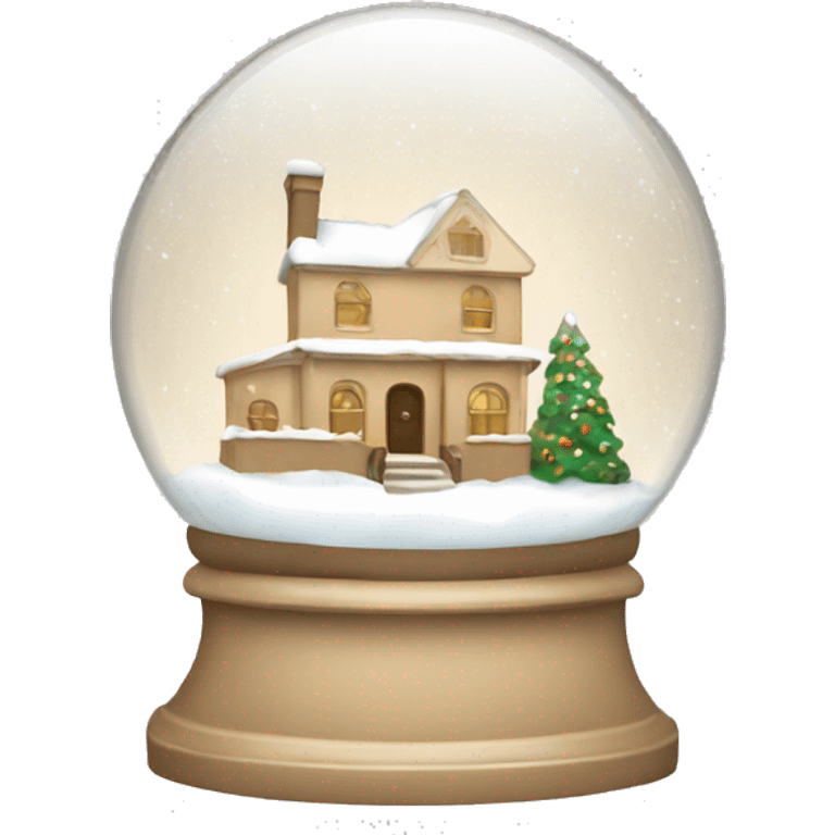 beige snow globe emoji