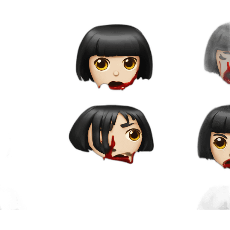 mia wallace bloody nose pulp fiction cocaine emoji