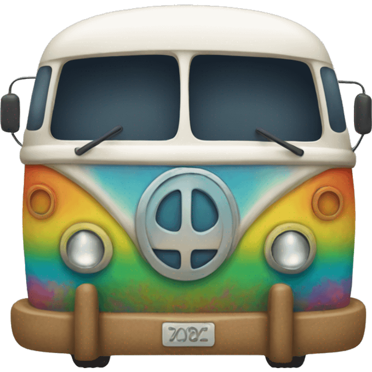 Hippie bus emoji