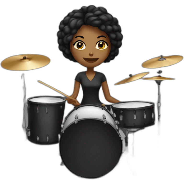 female drummer emoji